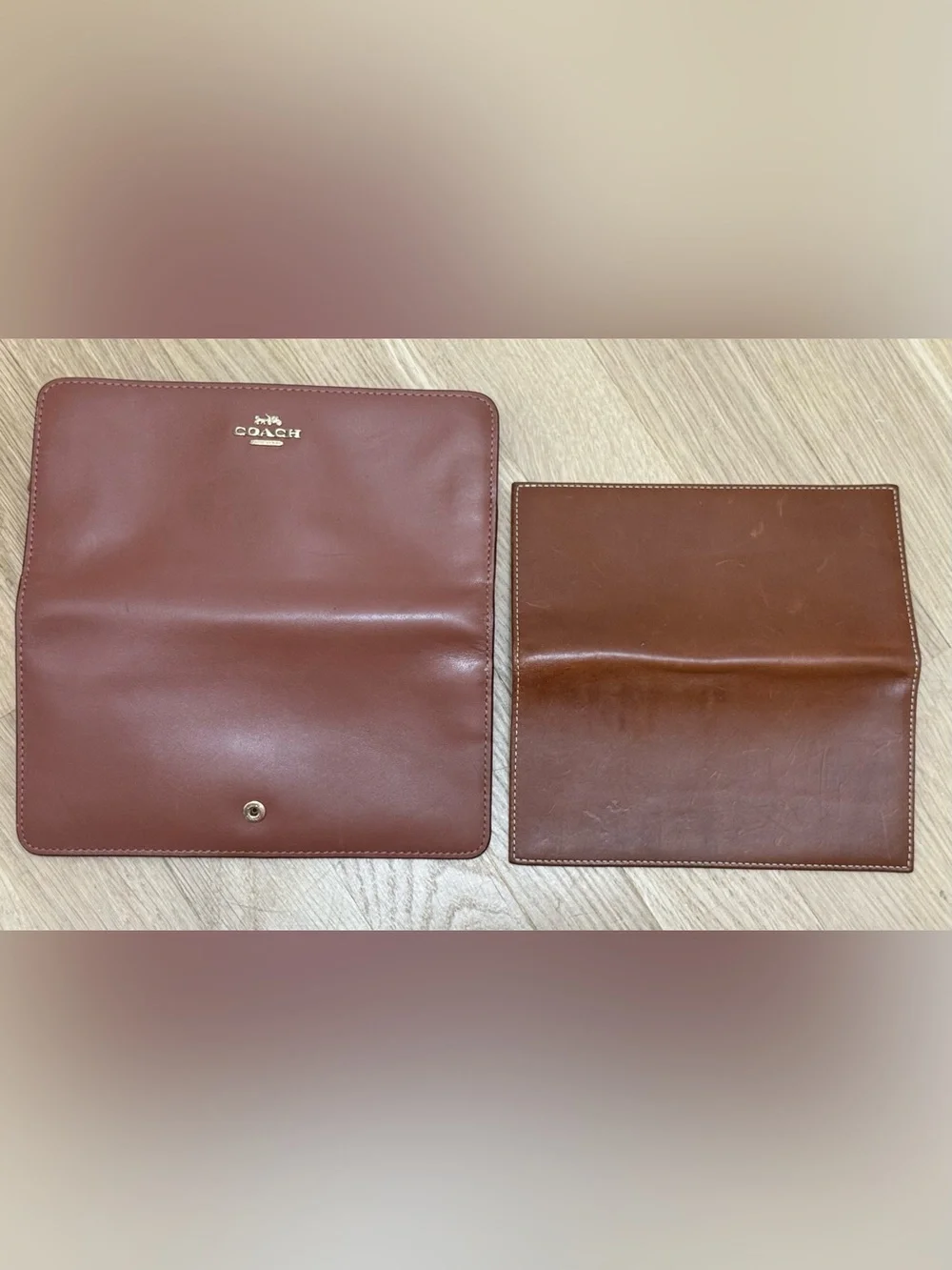 Coach Continental Zip-Around Wallet w/Checkbook Cover